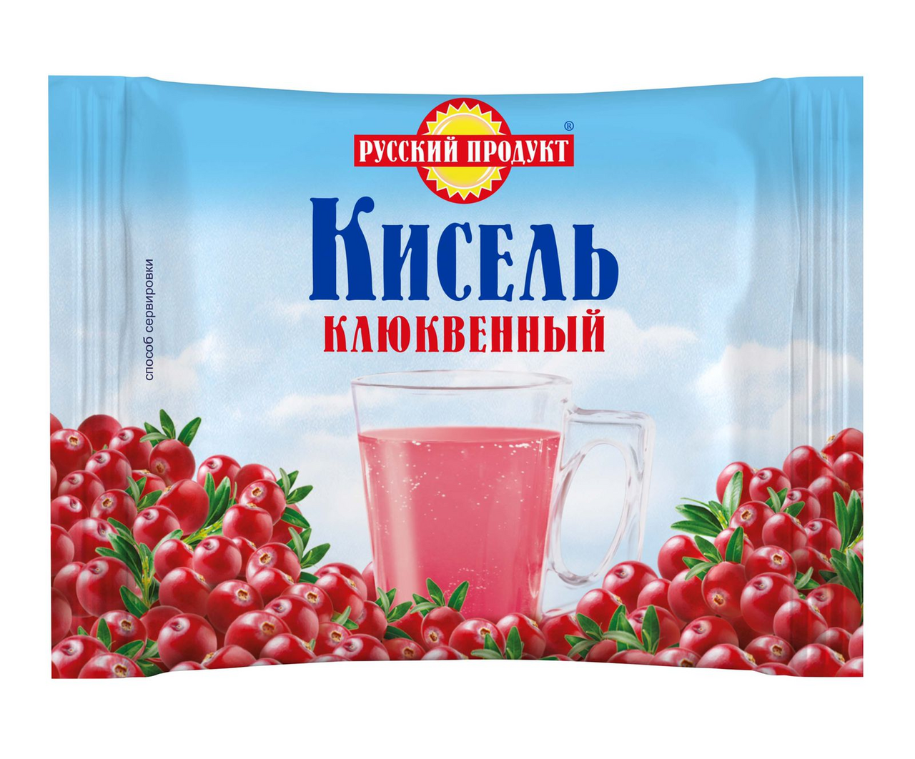 Кисель брикет Русский продукт Клюквенный, 190г