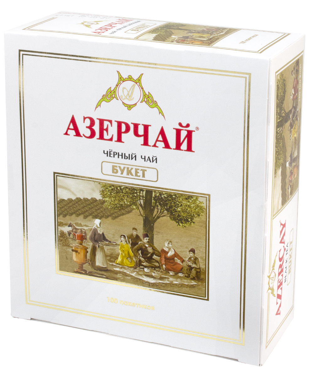 Чай Азерчай черный букет (2г x 100шт), 200г купить с доставкой на дом ...