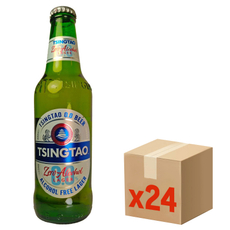 Пиво Tsingtao светлое безалкогольное, 0.33л х 24 шт