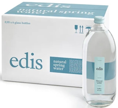 Вода Edis питьевая негазированная, 950мл x 6 шт