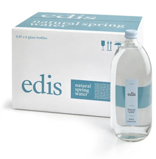 Вода Edis питьевая газированная, 950мл x 6 шт
