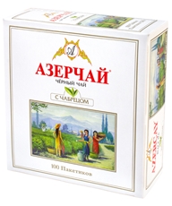 Чай Азерчай черный с чабрецом (2г x 100шт), 200г