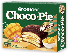 Пирожное Orion Choco Pie Манго бисквитное, 360г