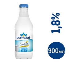 Молоко Parmalat пастеризованное безлактозное 1.8%, 900мл
