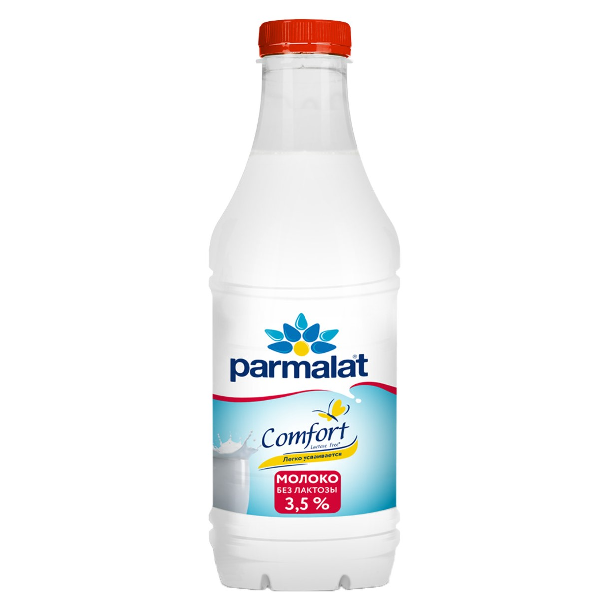 Изображение товара Молоко Parmalat Comfort пастеризованное безлактозное 3.5%, 900мл