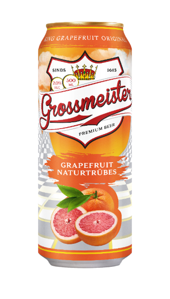 Изображение товара Напиток пивной Grossmeister грейпфрут, 0.5л