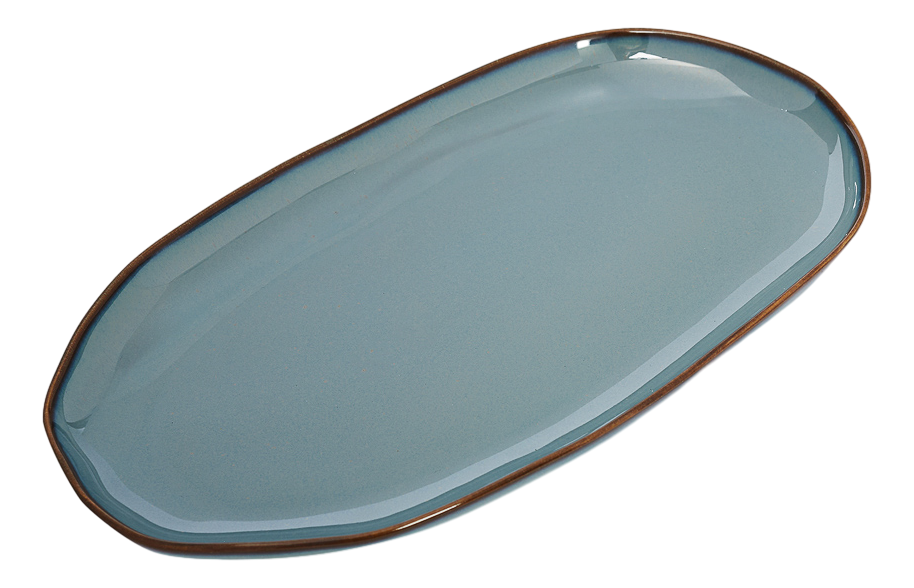 Изображение товара Блюдо овальное Ivlev Chef Organic Grey, 30 х 18см