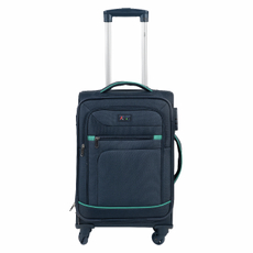 Чемодан Valori синий 4к, 48 x 17.5 x 34см