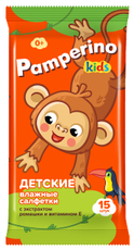Салфетки влажные детские Pamperino Kids Ромашка-витамин Е, 15шт