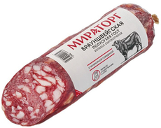 Колбаса Мираторг брауншвейгская сырокопченая полусухая, 300г