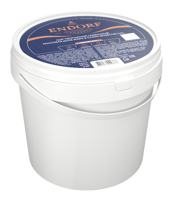 Сыр творожный Эндорф Сливочный 54%, 1кг