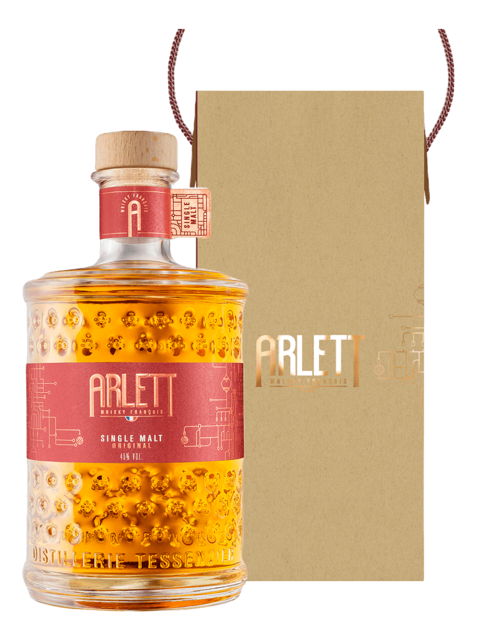 Изображение товара Виски Arlett Single Malt Original 0.7л Франция подарочная упаковка