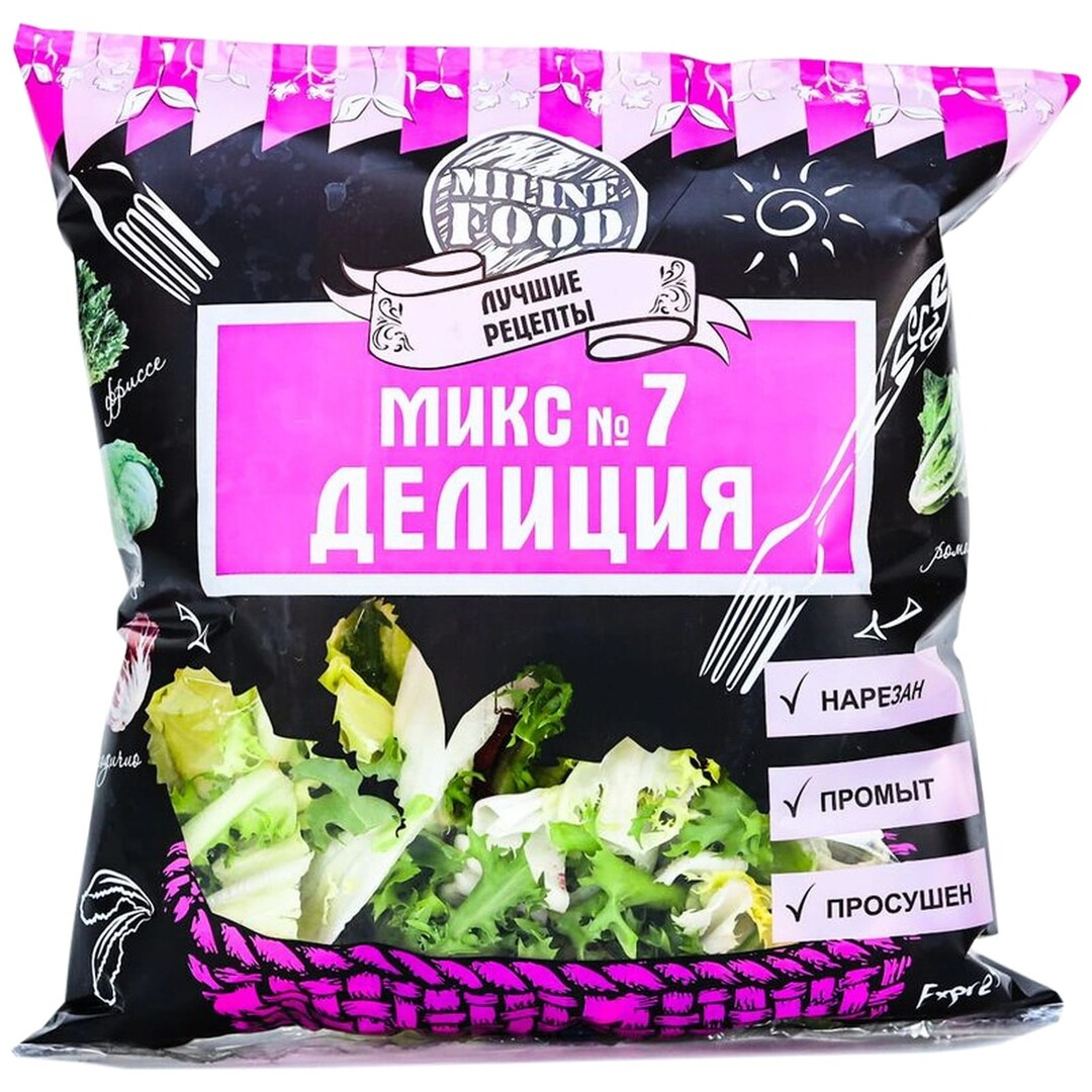 Микс салатный Miline Food Делиция, 120г купить с доставкой на дом, цены в  интернет-магазине