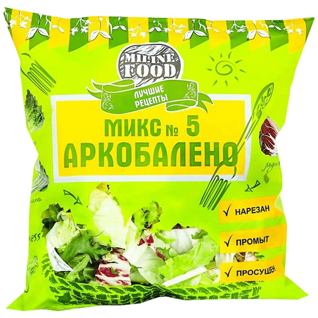 Микс салатный Miline Food Аркобалено мытый, 120г купить с доставкой на дом,  цены в интернет-магазине