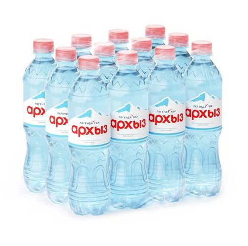 Изображение товара Вода Легенда гор Архыз питьевая газированная, 500мл x 12 шт