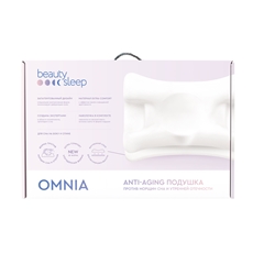 Подушка Omnia Beauty Sleep анатомическая ппу 100%, 36 x 54 x 13см