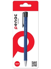 Ручка Penac RB-085 шариковая синяя автоматическая блистер, 0.7мм