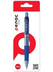 Ручка Penac FX-7 гелевая синяя автоматическая блистер, 0.7мм