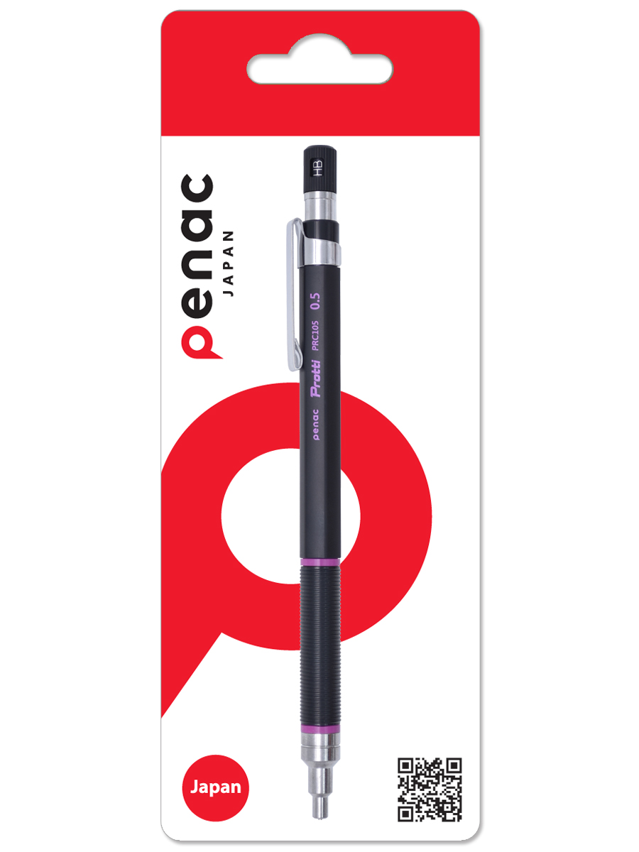 Изображение товара Механический карандаш Penac Mex Protti PRC 105 HB с выдвижным держателем и индикатором