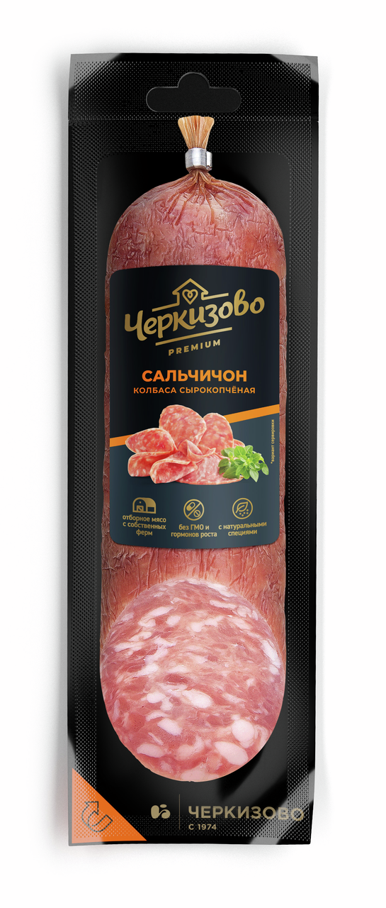 Колбаса Черкизово сальчичон сырокопченая срез, 300г