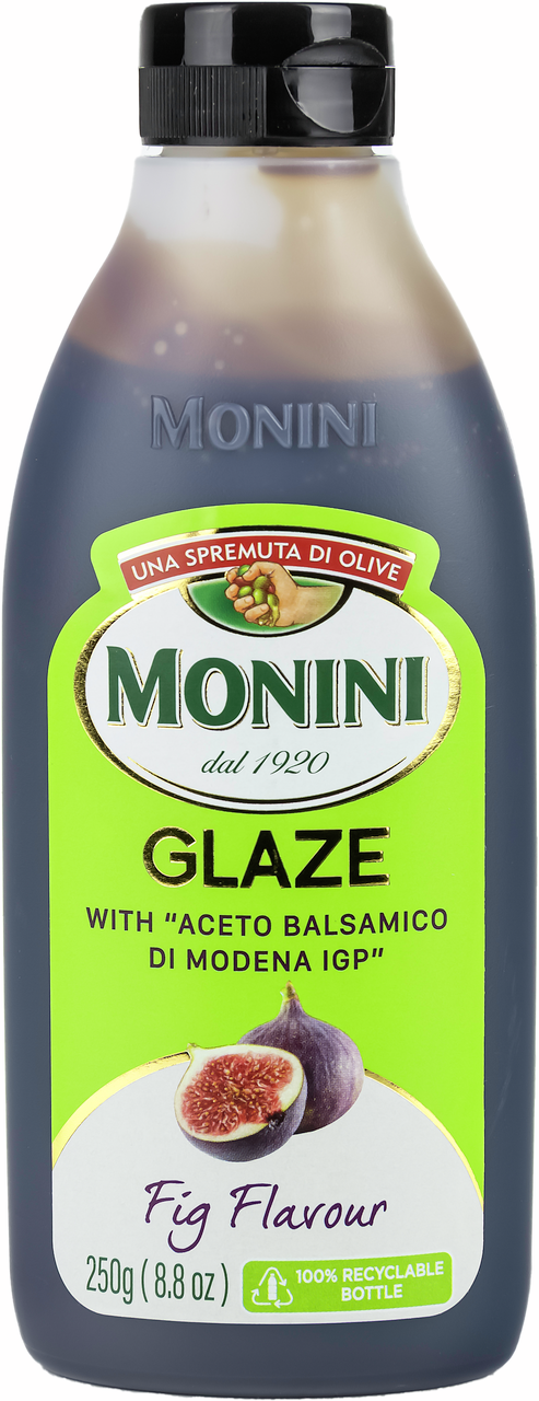 Соус на основе бальзамического уксуса Monini Glaze из Модены со вкусом инжира, 250мл
