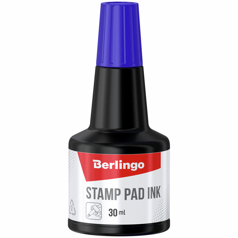 Краска Berlingo штемпельная синяя, 30мл