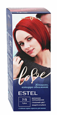 Крем-краска Estel Love для волос тон 7-5 Рубин, 100мл