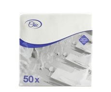 Салфетки бумажные Airlaid белые 40 x 40см, 50шт