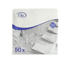 Салфетки бумажные Airlaid белые 40 x 40см, 50шт