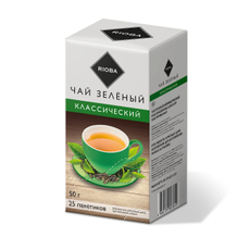 RIOBA Чай зеленый классический (2г x 25шт), 50г