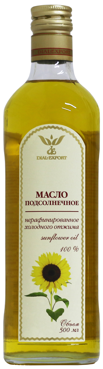 Изображение товара Масло подсолнечное Dial-export нерафинированное, 500мл