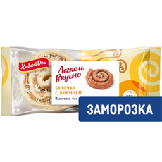 Булочка Хлебный дом с корицей замороженная (90г x 2шт), 180г