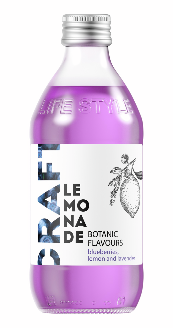 Изображение товара Лимонад Star Bar Craft черника-лимон-лаванда 330мл натуральный газированный напиток