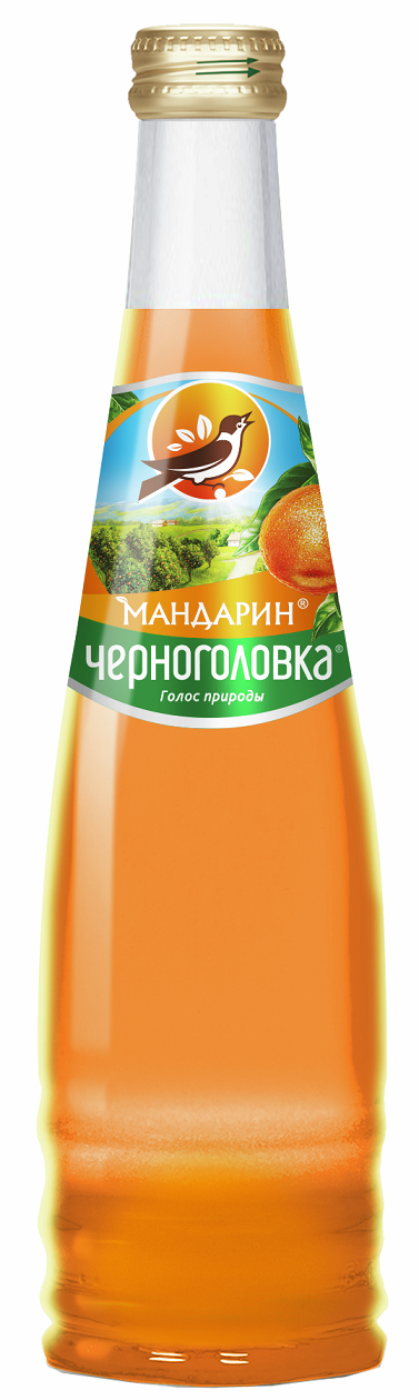 Лимонад Черноголовка Мандарин газированный, 330мл