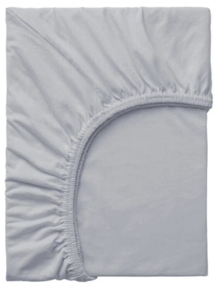 Tarrington House Простыня серая сатин на резинке, 180 x 200см