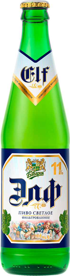 Пиво Бавария Элф светлое фильтрованное, 0.45л