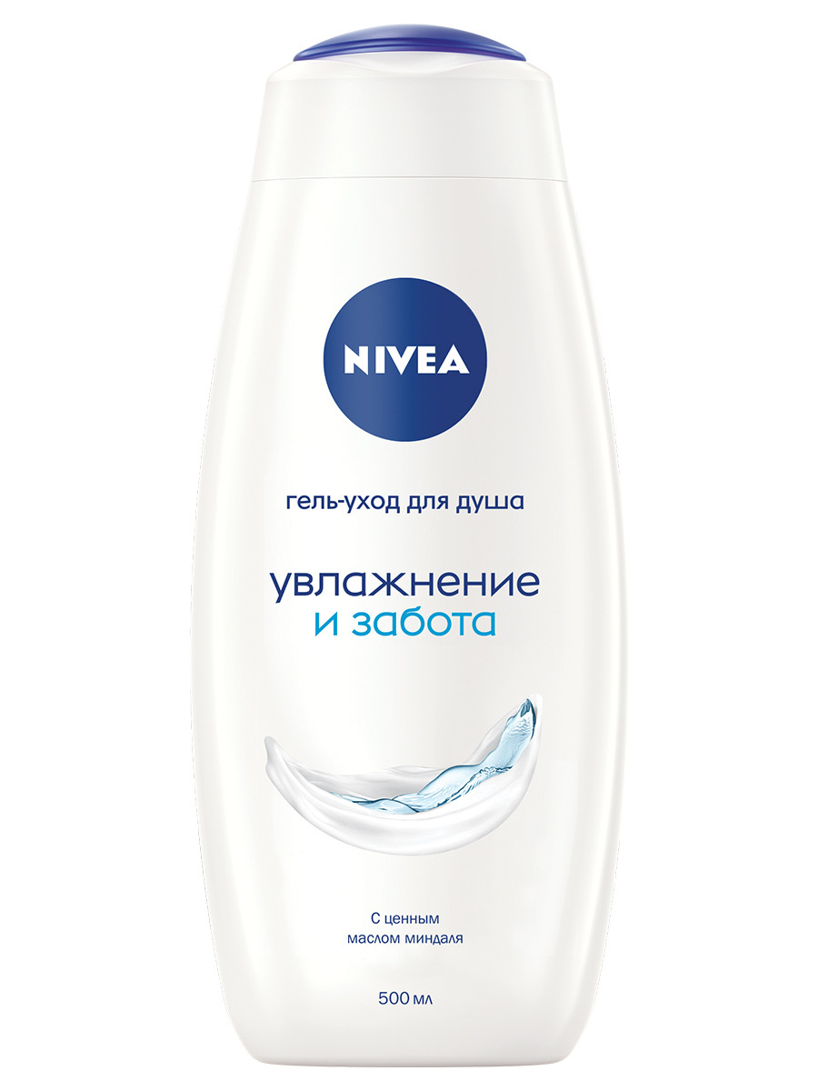 <b>Гель</b>-<b>уход</b> <b>Nivea</b> <b>для</b> <b>душа</b> увлажнение и забота, 500мл купить с доставкой на д...