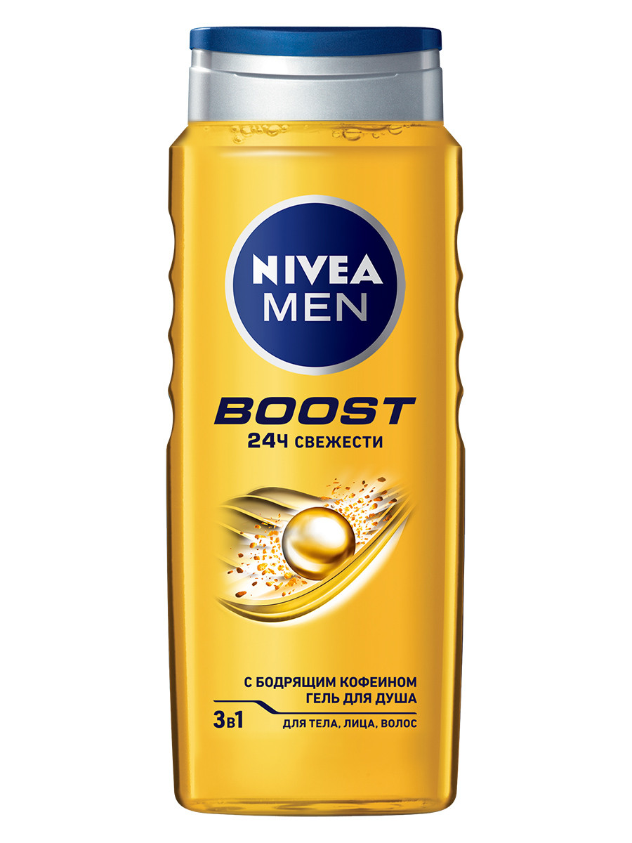 Изображение товара Гель для душа Nivea Men Boost 3в1 для тела, лица и волос 500 мл