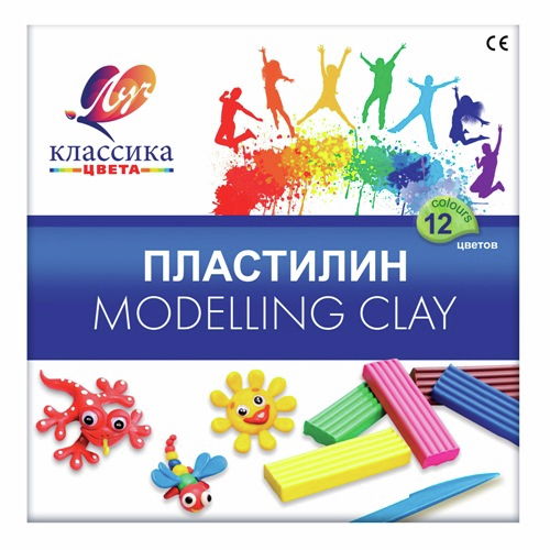 Пластилин Луч Классика 12 цветов, 240г