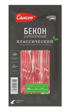 Бекон Самсон классический нарезка сырокопченый, 140г