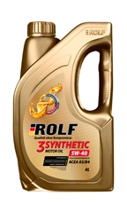 Масло моторное Rolf синтетическое 5W-40 ACEA A3/B4, 4л