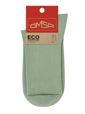 Носки Omsa Eco женские зеленые высокие на ослабленной резинке хлопок-полиамид размер 35-38 254