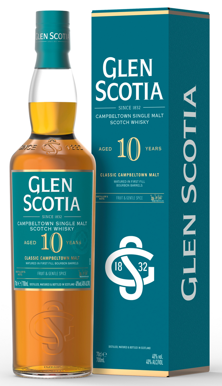Изображение товара Шотландский односолодовый виски Glen Scotia 10 лет в подарочной упаковке 0.7л