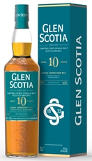 Виски шотландский Glen Scotia 10 лет в подарочной упаковке, 0.7л