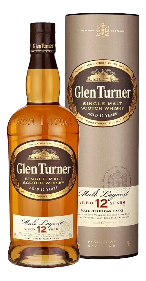 Изображение товара Виски шотландский Glen Turner 12 лет в подарочной упаковке, 0.7л