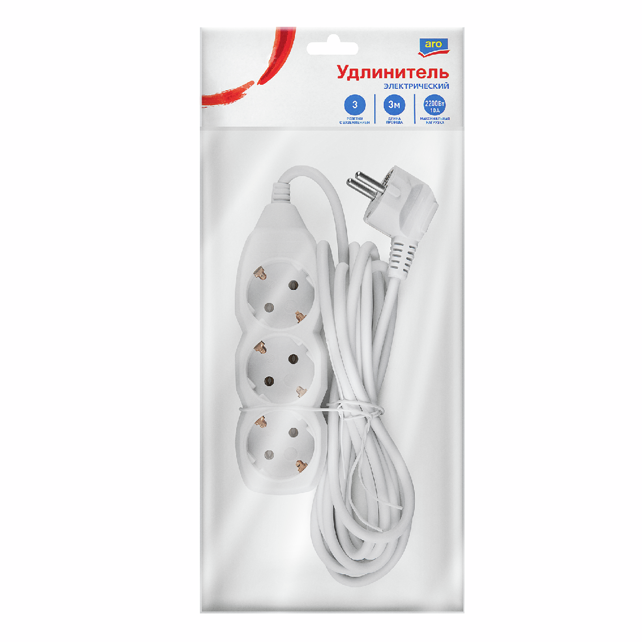 aro Удлинитель сетевой-Z, 3 x 3м