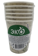 Стакан одноразовый Прованс бумажный разноцветный 250мл, 6шт