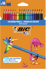 Карандаши цветные BIC Kids Tropicolors, 18шт