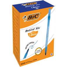 Ручки шариковые BIC Round Stic Classic синие, 60шт
