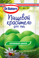 Краситель пищевой Dr.Bakers для яиц жидкий зеленый, 5мл